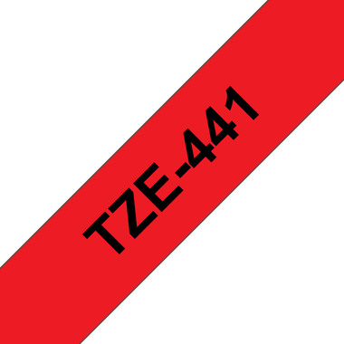 PTOUCH Band, laminiert schwarz/rot TZe-441 PT-2450DX 18 mm