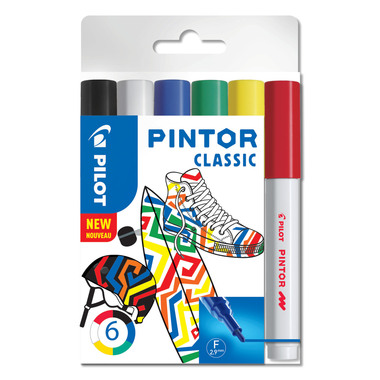 PILOT Marker Pintor Set Standard F S6/0517405 6 Marquer