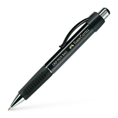 FABER-CASTELL Kugelschreiber 1407 0.7mm 140733 metallic-schwarz