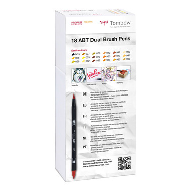 TOMBOW ABT Dual Brush Pen ABT-18P-3 Set à 18
