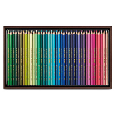 CARAN D'ACHE Crayon coul. Supracolor 3,8mm 3888.480 ass. cofret bois 80 piece