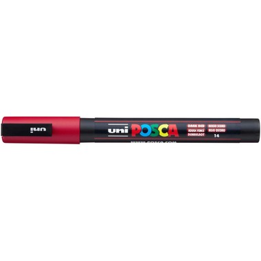 UNI-BALL Posca Marker 0.9-1.3mm PC-3M Dark red rosso scuro