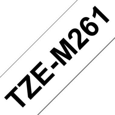 PTOUCH Ruban laminé mat noir/blanc TZE-M261 PT-D800W/D900W 36mm