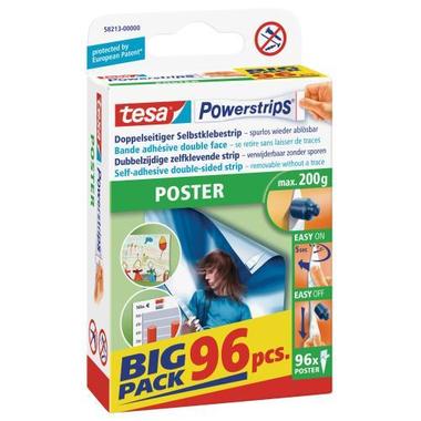 TESA Powerstrips Poster 96 pezzi 582130000 Big Pack, rimovibile,cap. 200g