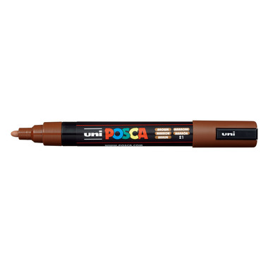 UNI-BALL Posca Marker 1,8-2,5mm PC-5M BROWN brun