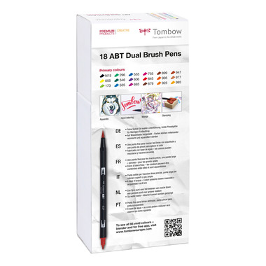 TOMBOW ABT Dual Brush Pen ABT-18P-1 18er Set Grundtöne I