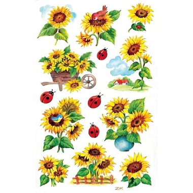 Z-DESIGN Sticker Creative 54171 Sonnenblumen 2 Stück