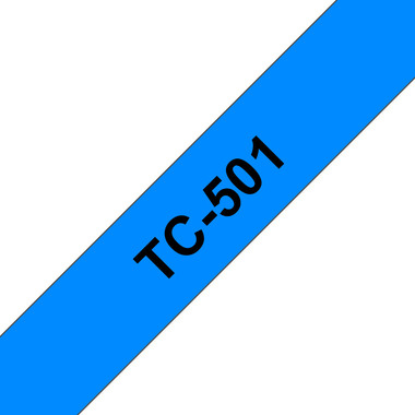 PTOUCH Nastro, plastificato nero/blu TC-501 PT-3000 12 mm