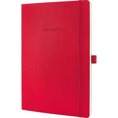 SIGEL Carnet SOFTCOVER CO315 ligné,red 187x270x14mm
