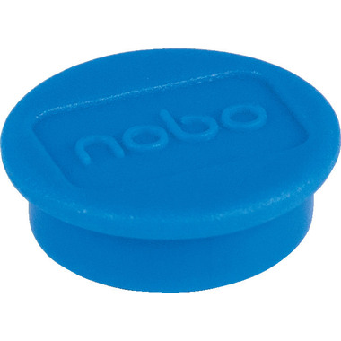 NOBO Magnet rund 24mm 1915292 blau 10 Stück