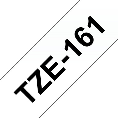 PTOUCH Band, laminiert schwarz/klar TZe-161 PT-3600 36 mm