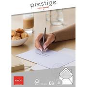 ELCO Envelope Prestige elegante C6 73127.12 100gm2,blanc,s.fenêtre 25 pcs. 