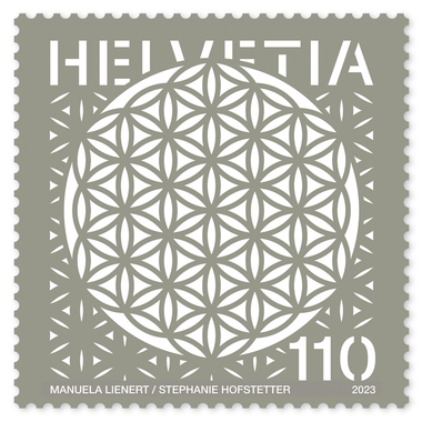 Stamp «Flower of Life» Single stamp of CHF 1.10, self-adhesive, mint
