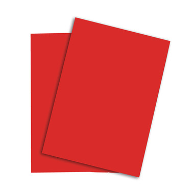PAPYRUS Rainbow Paper FSC A4 88042476 80g, rosso 500 fogli