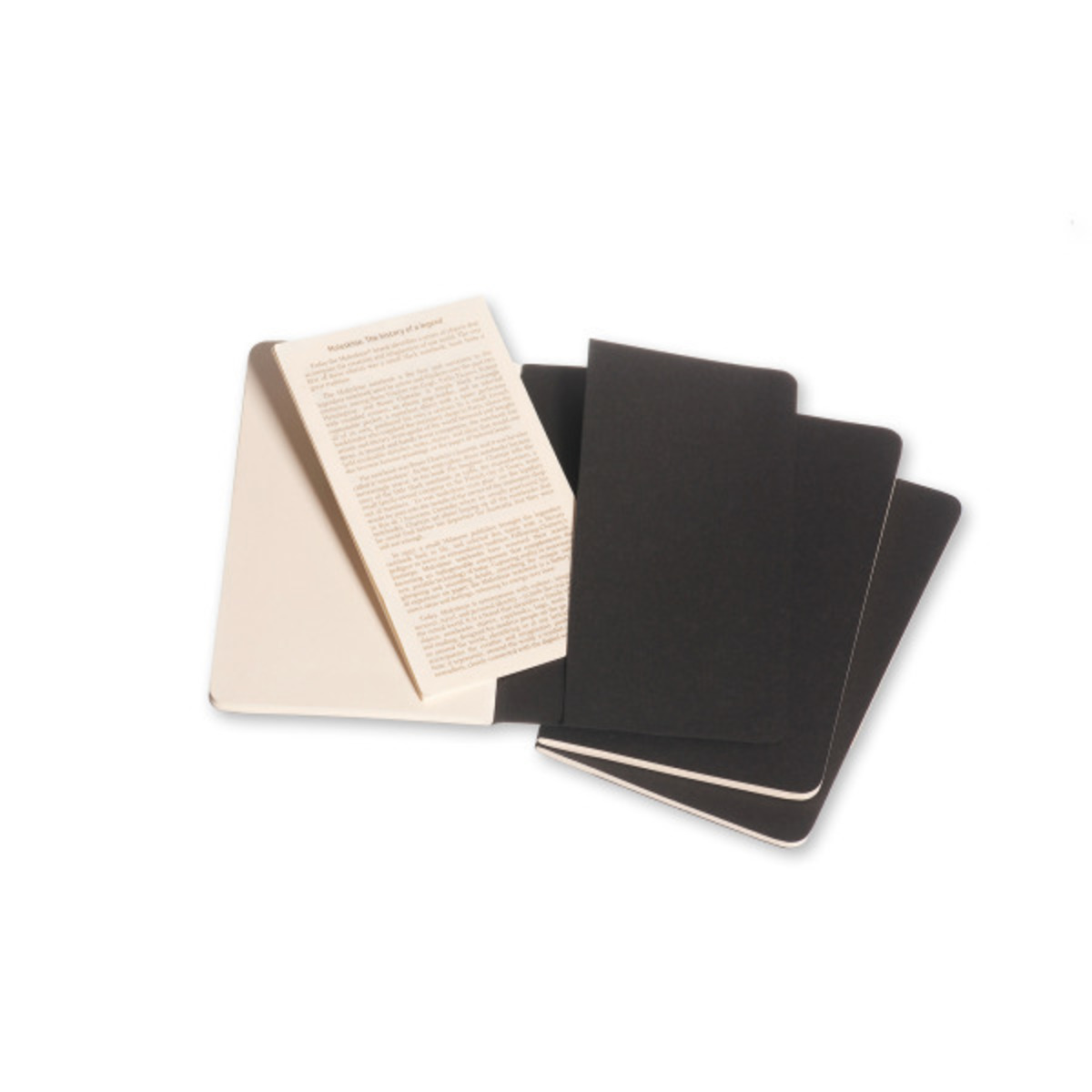 Cahier Journals Set of 3 Black
