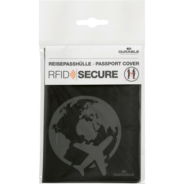 DURABLE Reisepasshülle RFID Secure 214401 schwarz 133x194mm