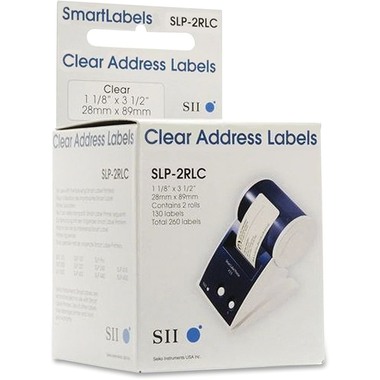 SEIKO Etichette indirizzo 28x89mm SLP-2RLC trasparente 2x130 pezzi