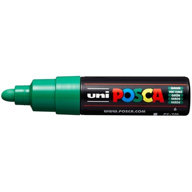 UNI-BALL Posca Marker 4.5-5.5mm PC-7M GREEN grün, Rundspitze