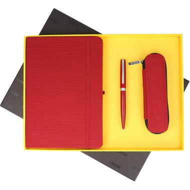 ONLINE Set Notebook + Penna + Astuc. 16920 Indian Summer Red