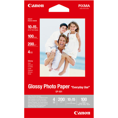 CANON Glossy Photo Paper 10x15cm GP5014x6 InkJet, Everyday 200g 100 fogl