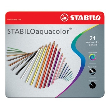 STABILO Farbstift aquacolor 2,8mm 16245 24 Stück