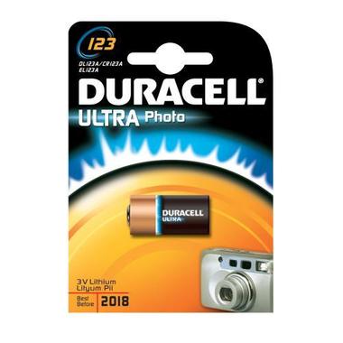 DURACELL Photo Battery Specialty Ultra ULTRA 123 DL123A, EL123A, CR123A, 3V