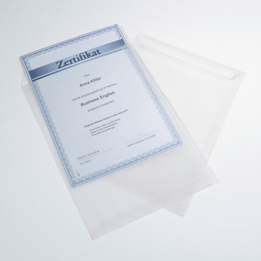 SIGEL Envelope, Paper trans. A4 DU330 100g,C4 (230x324 mm), 25 pz.
