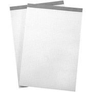 BÜROLINE Bloc bureau blanc A4 572001 quadrillé, 65g 2x100 feuilles 