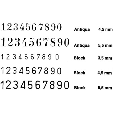 REINER Nummernstempel RH201027 Block 5,5mm