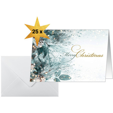 SIGEL Cartoline di Natale A6 DS086 Disposizione natalizia 25 pz.