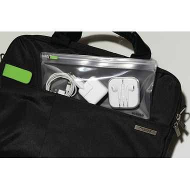 LEITZ Zip-Verschlusstasche S 40070000 transparent 2 Stück