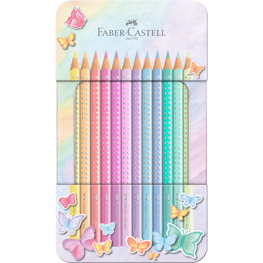 FABER-CASTELL Bunstifte Sparkle 201910 12 Farben, pastell
