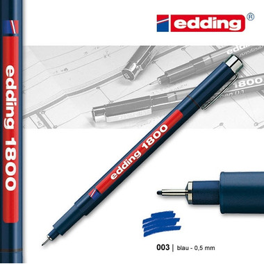 EDDING Profipen 1800 0.50mm 1800-3-05 bleu