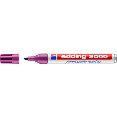EDDING Permanent Marker 3000 1,5 - 3mm 3000 - 20 rotviolett