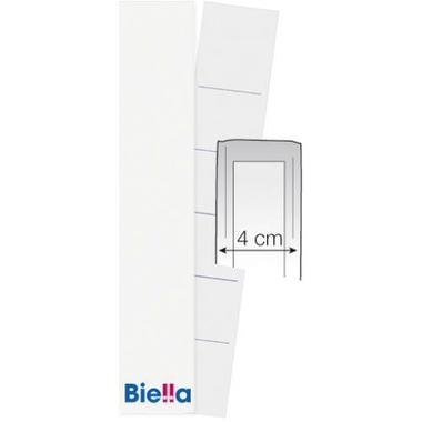 BIELLA Lables for files 27x145mm 19016400 white 25 pcs.