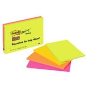 POST - IT Super Sticky Big Notes 4x45 S. 6445 - 4SS 4 colours ass. 152x101mm 