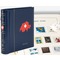 SF-Vordruckalbum PERFECT DP, Schweiz 2000-2019, blau Drehstabbinder inkl. Schutzkassette, 320 x 325 x 70 mm