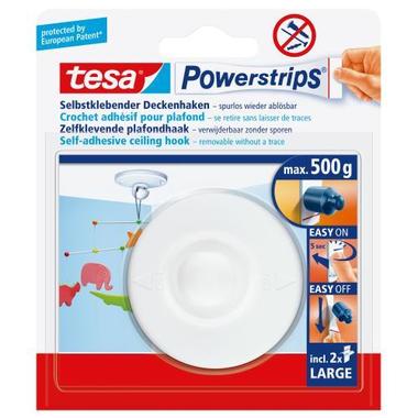 TESA Powerstrips Hooks 580290002 white, capacity 500gr.