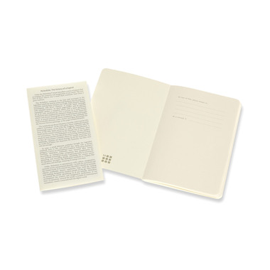 MOLESKINE Cahier 2x 14x1.1x9cm 620589 en blanc, coral/marine, 80 p.