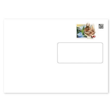 Enveloppes préaffranchies Courrier B 0.90 avec fenêtre Courrier B jusqu'à 100 g en Suisse, C5, lots de 10