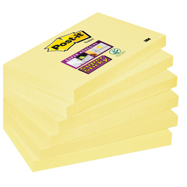 POST-IT Notes Super Sticky 76x127mm 6556SSCY giallo 6x90 fogli
