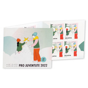 Stamp booklet «Pro Juventute - Stay connected» Stamp booklet with 6 stamps each CHF 0.90+0.45 and CHF 1.10+0.55, self-adhesive, mint