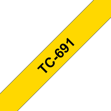 PTOUCH Ruban, laminé noir/jaune TC-691 PT-3000 9 mm