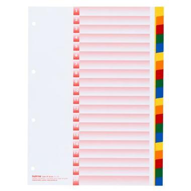 KOLMA Register Kolmaflex blanko A4 18.204.20 mehrfarbig, 20 - teilig