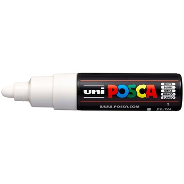 UNI-BALL Posca Marker 4.5-5.5mm PC-7M WHITE bianco