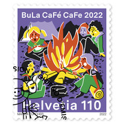 Single stamp «National Jamboree» Single stamp of CHF 1.10, gummed, cancelled