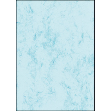 SIGEL Papier design Marmor A4 DP551 200g, bleu 50 feuilles