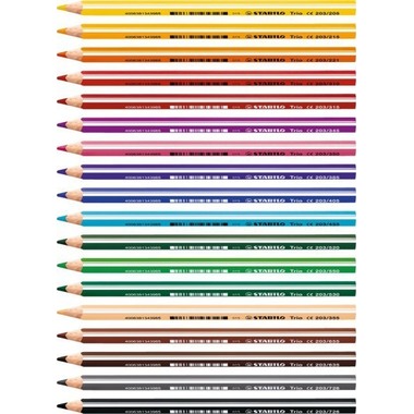 STABILO Crayon de couleur ergo. 4,2mm 203/455 Trio dick bleu
