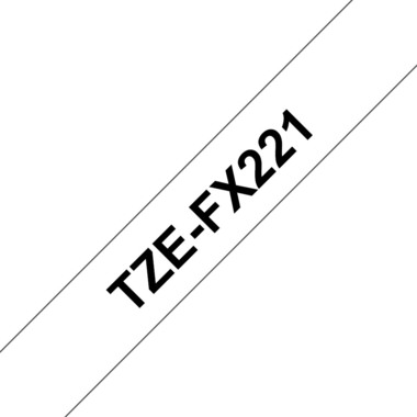 PTOUCH Flexitape lamin. nero/bianco TZe-FX221 per PT-550 9 mm