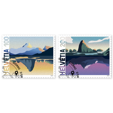 Briefmarken-Serie «Gemeinschaftsausgabe Schweiz – Thailand» Serie (2 Marken, Taxwert CHF 3.00), gummiert, gestempelt